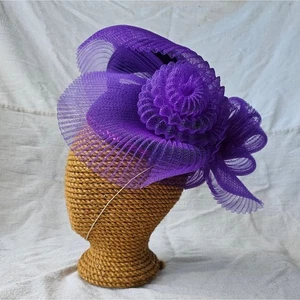 Damen lila Kentucky Derby Church mit Tule Hut - Bild 1 von 16