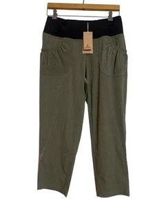 PrAna Summit Capri Pants Green Women's Size Medium NWT - Picture 1 of 10