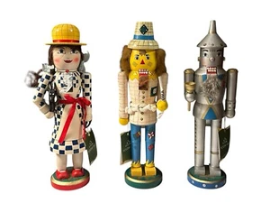 Vintage 14" Wizard of Oz Nutcrackers Set of 3 (Dorothy, Tinman, Scarecrow) - Picture 1 of 10