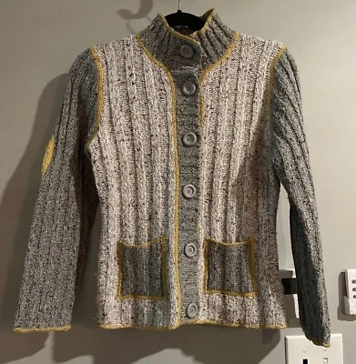 Cárdigan Anthropologie One Girl Who Suéter Manga Larga con Botones Mediano Foto 1 de 4