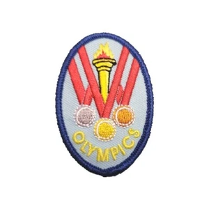 GIRL SCOUTS- Olympics COLLECTIBLE IRON ON PATCH - Picture 1 of 1