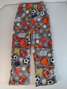 NEW Prince of Sleep Size 7 Plush Pajama Pants Boys Sports Balls - Picture 1 of 12