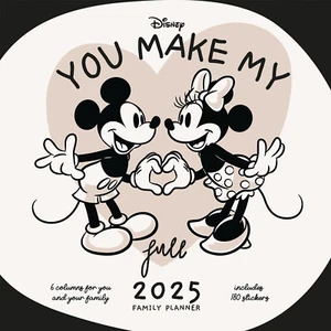 Mickey Mouse and Friends Official 2025 Family Planner Calendar - 30 x 60cm - Bild 1 von 4