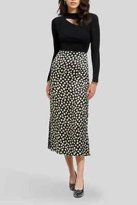 KOOKAI Angelica Midi Skirt Floral Fluted High Waist Size 8 AU | RRP 150.00 - Picture 1 of 2