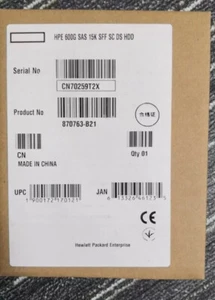 NEW HP 870763-B21 870797-001 600GB 12G15K 2.5 SAS 512E DS Hard Drive SEALEDSPARE - Picture 1 of 3