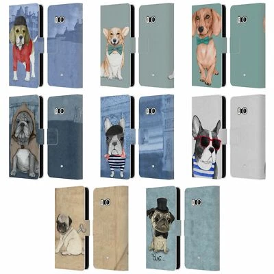 OFFICIAL BARRUF DOGS LEATHER BOOK WALLET CASE FOR HTC PHONES 1 - Image 1 of 4