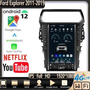 13.6" For Ford Explorer 2011-2019 GPS Navi Android 12 Car play Radio Stereo WIFI - Foto 1 di 3