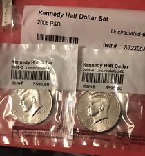 2006 P&D Kennedy Half Dollar Set (Actual 2-Coins)  👍
