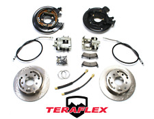 TeraFlex 4354425 - Jeep Wrangler TJ 1997-2006 Rear Brake Kit W/ E-Brake Cables