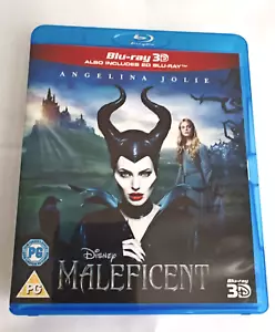 Disney's MALEFICIENT 3D + 2D Blu-Ray * "Angelina Jolie" * 2 Disc Set * Like New - Picture 1 of 7