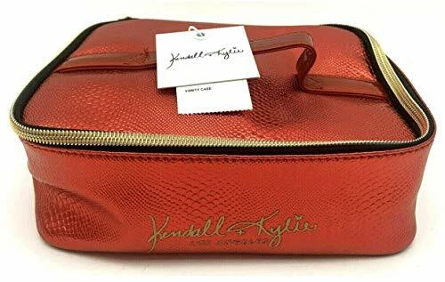Estuche de tocador espacioso Kendall + Kylie (rojo metálico) 1 unidad Foto 1 de 1