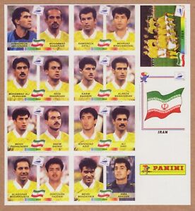 Complete Set Iran Panini Album WC WM France 98 1998 Original VERY RARE NEAR MINT
