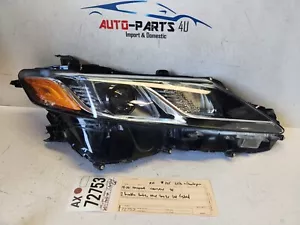 2broken tabs 2018 2019 2021 2022 TOYOTA CAMRY SE RIGHT LED HEADLIGHT OEM AX72753 - Picture 1 of 18