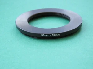 55mm to 37mm 55-37 Step Down Male-Female Filter Ring Adapter 55mm-37mm - Picture 1 of 2
