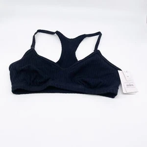 Auden Women's Racerback V Neck Bralette Black Size Small - Picture 1 of 6