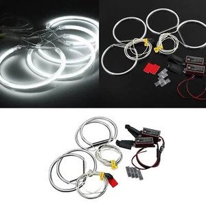 1 Set White Led CCFL Angel Eyes Halo Rings Lights Lamp For BMW E36 E38 E39 E46 - Picture 1 of 10