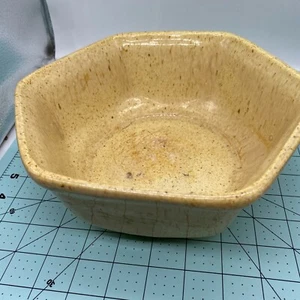 6 sided tan spotted bowl unbranded - Picture 1 of 11