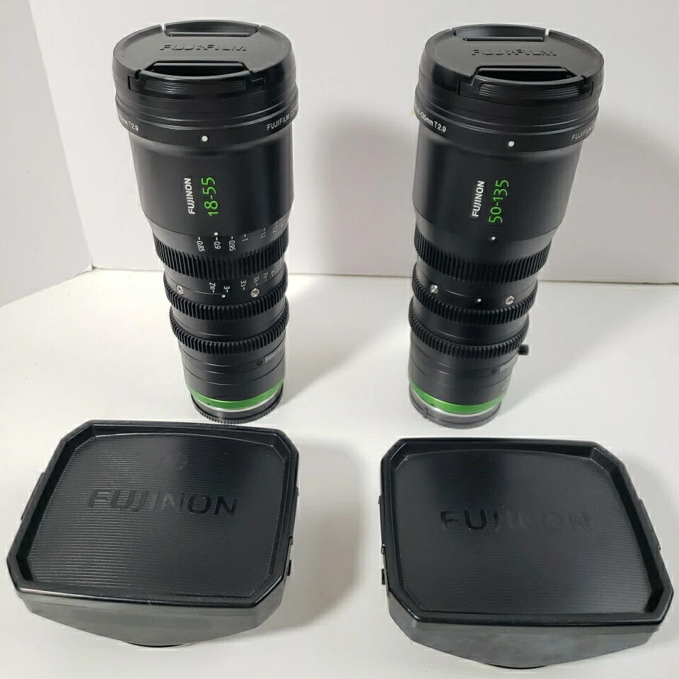 Lentes de cine Fujinon MK 18-55 mm y MK 50-135 mm T2,9 montaje E Foto 1 de 4