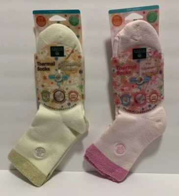 Calcetines térmicos Earth Therapeutics con manteca de karité hidratación se adapta a la talla 5-11 tu elección Foto 1 de 4