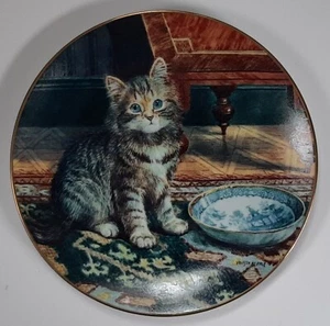 Wilson Hepple Victorian Cat Plate My Bowl Is Empty # 3 in series Limited - Picture 1 of 3