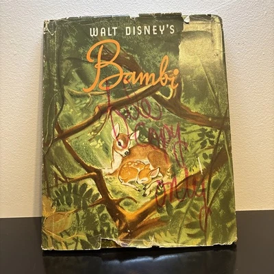 Редкий 1941 Walt Disney's Bambi в твердом переплете винтажный - редакционная версия иллюстрации - Изображение 1 из 4
