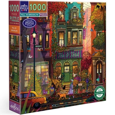 eeBoo autunno a Brooklyn-Puzzle per adulti 1000 pezzi in cartone-Dimensioni AAwu - Immagine 1 di 4