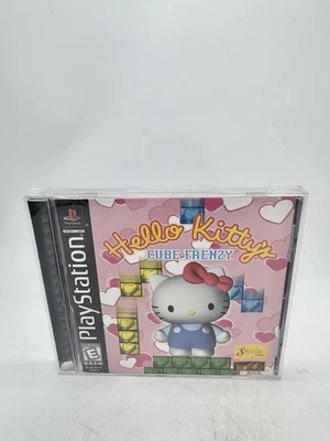 Hello Kitty's Cube Frenzy Sony PlayStation 1 PS1 Complete W reg Card Tested VGC - Image 1 of 4