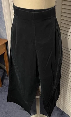 EUC Briggs New York Capri Pants ~ Size 24W ~Wide Elastic Waist ~ Black -Side Zip - Image 1 of 4