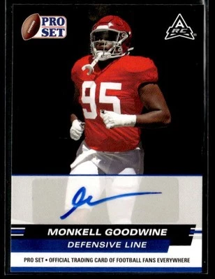 L10,944 -  2022 Leaf Pro Set Draft Prospects Auto Blue #PSAMG2 Monkell Goodwine - Image 1 of 2