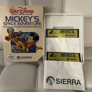 Mickey’s Space Adventure Sierra Walt Disney Tandy 1000/1200 IBM PC Video Game 86 - Picture 1 of 12