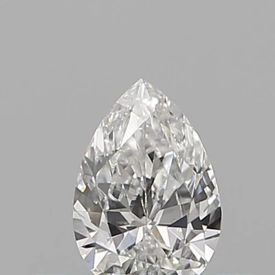 0.19 CT NATURAL DIAMOND WHITE COLOR F/VVS CLARITY GIA CERTIFIED LOOSE PEAR 5X3 - Image 1 of 4
