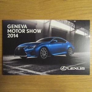 Lexus RC F Sport F GT3 Konzeptfahrzeug Genf Autosalon Englische Broschüre 2014 - Bild 1 von 1