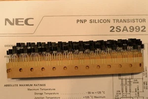 100PCS Original NEC Super Low Noise PNP Transistor  2SA992-E Made in Japan NOS - Picture 1 of 4