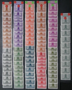 D. Reich, Adolf Hitler official stamps of the NSDAP, No. 155-165 lot per 10 ** READ - Picture 1 of 2