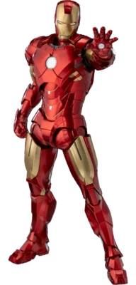 MARVEL Infinity Saga Iron Man Mark IV DLX 1/12 Action Figure ThreeZero Sideshow - Imagen 1 de 4