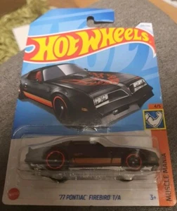 2024 HOT WHEELS 206 "'77 PONTIAC FIREBIRD T/A" BLACK #4/5 MUSCLE MANIA UNOPENED - Picture 1 of 4