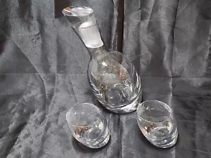 SCHÖNES ORIGINAL KIPPKARAFFE SET MIT STOPFEN AUS NAMBE KRISTALL NICHT MEHR HERGESTELLT - Bild 1 von 24