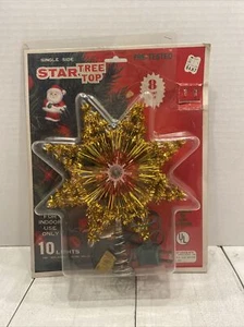 Vintage Weihnachtsbaum Stern leuchtet oder blinkt neu alter Kmart Lagerbestand - Bild 1 von 5