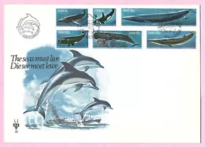 WILDLIFE STAMPS: SOUTH WEST AFRICA 1980 Whales First Day Cover - Picture 1 of 2