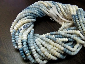 Natural Blue Opal Shaded Beads , Rondelle faceted 4mm Beads , Strand 13 inches - Picture 1 of 7