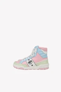 Chiara Ferragni Damen Schuhe Sneaker Gr. 41 Mehrfarbig Leder Freizeitschuhe - Bild 1 von 4
