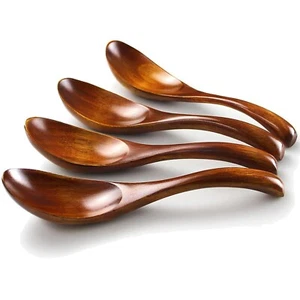 Holzlöffel Japanischen Stil - 4 Stück für jede Küche Vielseitige Handgemachte - Bild 1 von 2