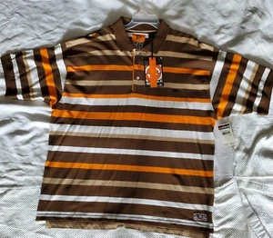 Akademiks Piece Keeper, TIP STRIPE POLO Shirt 2XL Y2K Short Sleeve Multicolor - Picture 1 of 7