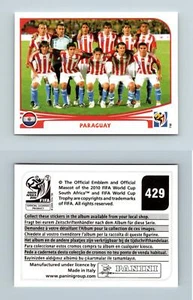 Paraguay #429 South Africa 2010 Fifa World Cup Panini Sticker - Picture 1 of 1