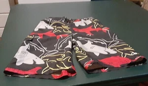Boys shark OP swim trunks M Medium 8 elastic waist one side pocket - Picture 1 of 9