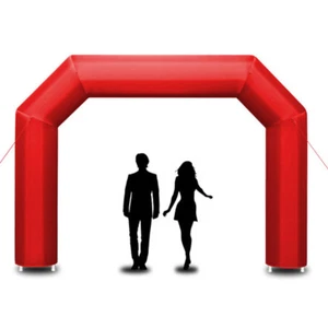 Start-/ Zielbogen Torbogen Werbetor Promo aufblasbar optional anklettbare Banner - Bild 1 von 4