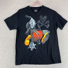 Bloc28 Disney Mickey Mouse Acid Drip Graphic T-Shirt Men's XL Short Sleeve Black