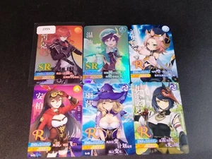 Juego de cartas coleccionables Genshin Impact TCG CCG 6 cartas Kujou Sara - Imagen 1 de 1