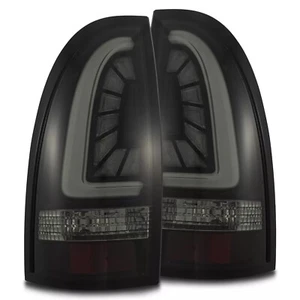 For 05-15 Toyota Tacoma PRO Series LED Tail Lights Jet Black Housing Smoked Lens - Picture 1 of 6