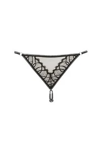 Bracli Manhattan Collection G-String Spitze Doppelreihige Perlenkette Schwarz - Bild 1 von 6